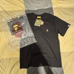 black bape tee shirt